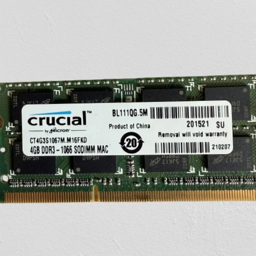 Crucial 4GB DDR3-1066 CT4G3S1067M.M16FMD SODIMM PC3-8500 NON-ECC